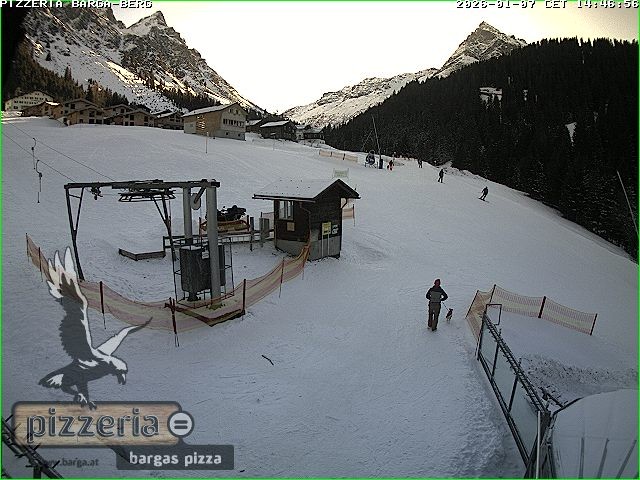 Archiv Foto Webcam Pizzeria Barga in Gargellen, Vorarlberg