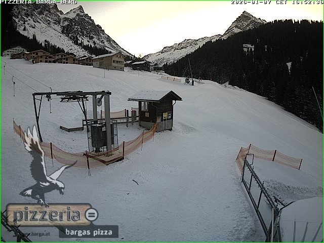 Archiv Foto Webcam Pizzeria Barga in Gargellen, Vorarlberg