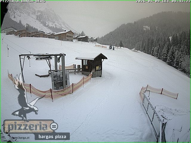 Archiv Foto Webcam Pizzeria Barga in Gargellen, Vorarlberg