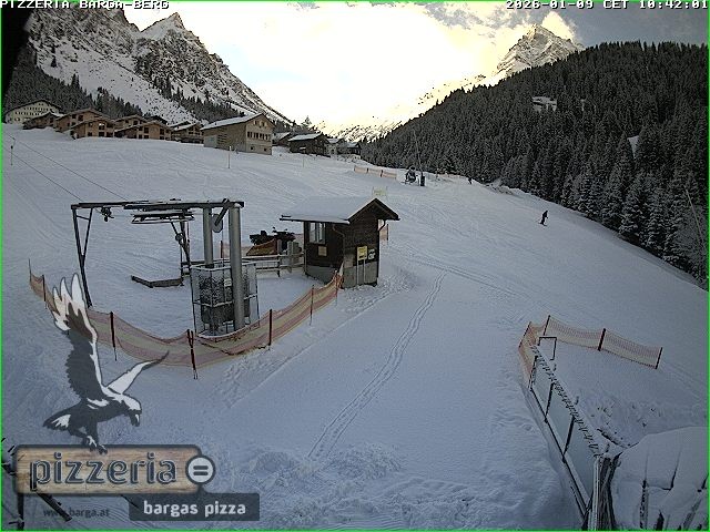 Archiv Foto Webcam Pizzeria Barga in Gargellen, Vorarlberg