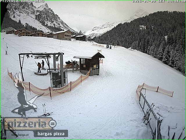Archiv Foto Webcam Pizzeria Barga in Gargellen, Vorarlberg