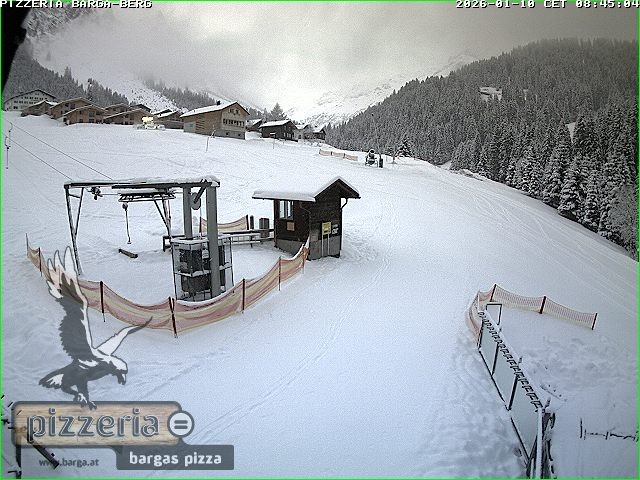 Archiv Foto Webcam Pizzeria Barga in Gargellen, Vorarlberg