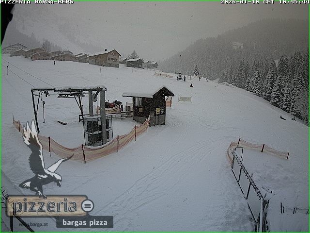 Archiv Foto Webcam Pizzeria Barga in Gargellen, Vorarlberg