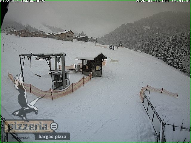 Archiv Foto Webcam Pizzeria Barga in Gargellen, Vorarlberg