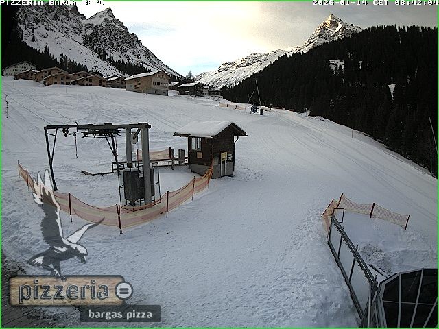 Archiv Foto Webcam Pizzeria Barga in Gargellen, Vorarlberg