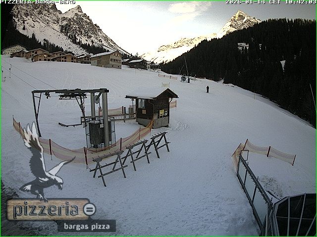 Archiv Foto Webcam Pizzeria Barga in Gargellen, Vorarlberg