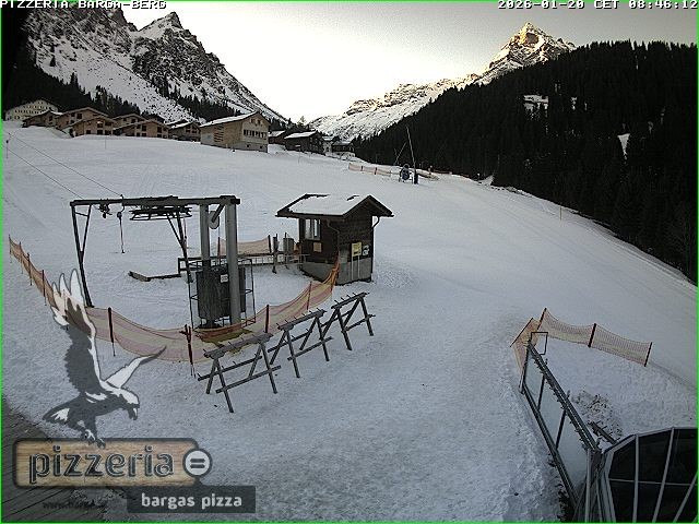 Archiv Foto Webcam Pizzeria Barga in Gargellen, Vorarlberg