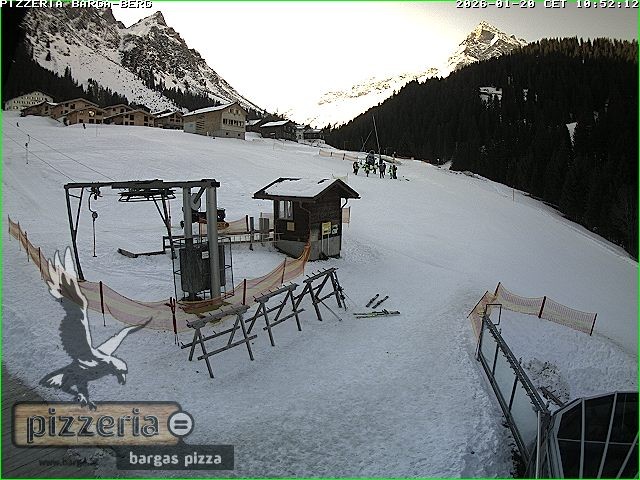 Archiv Foto Webcam Pizzeria Barga in Gargellen, Vorarlberg