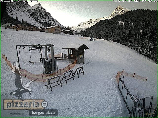 Archiv Foto Webcam Pizzeria Barga in Gargellen, Vorarlberg