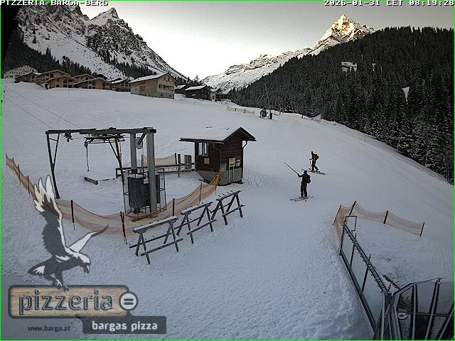Archiv Foto Webcam Pizzeria Barga in Gargellen, Vorarlberg