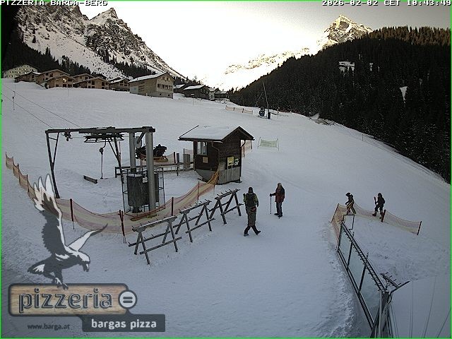 Archiv Foto Webcam Pizzeria Barga in Gargellen, Vorarlberg