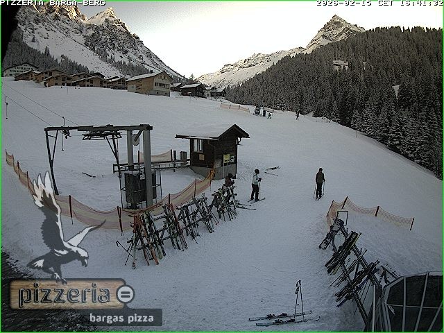 Archiv Foto Webcam Pizzeria Barga in Gargellen, Vorarlberg