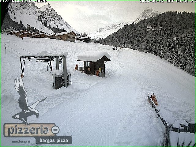 Archiv Foto Webcam Pizzeria Barga in Gargellen, Vorarlberg