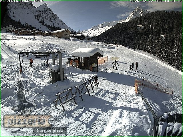 Archiv Foto Webcam Pizzeria Barga in Gargellen, Vorarlberg