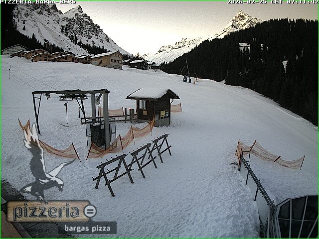 Archiv Foto Webcam Pizzeria Barga in Gargellen, Vorarlberg