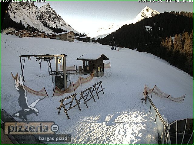 Archiv Foto Webcam Pizzeria Barga in Gargellen, Vorarlberg