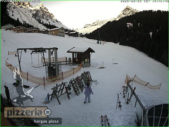 Archiv Foto Webcam Pizzeria Barga in Gargellen, Vorarlberg