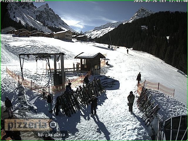 Archived image Webcam restaurant "Pizzeria Barga" in Gargellen, Vorarlberg