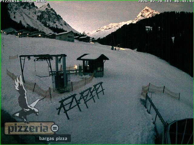 Archiv Foto Webcam Pizzeria Barga in Gargellen, Vorarlberg