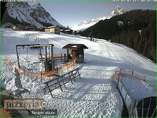 Archiv Foto Webcam Pizzeria Barga in Gargellen, Vorarlberg