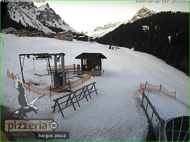 Archiv Foto Webcam Pizzeria Barga in Gargellen, Vorarlberg