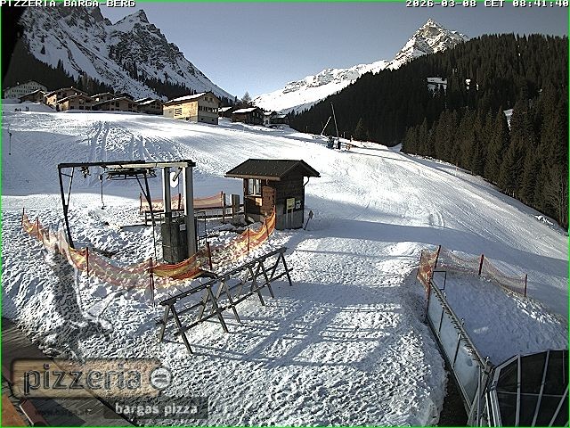Archiv Foto Webcam Pizzeria Barga in Gargellen, Vorarlberg