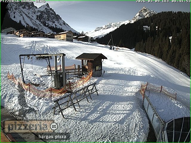 Archiv Foto Webcam Pizzeria Barga in Gargellen, Vorarlberg
