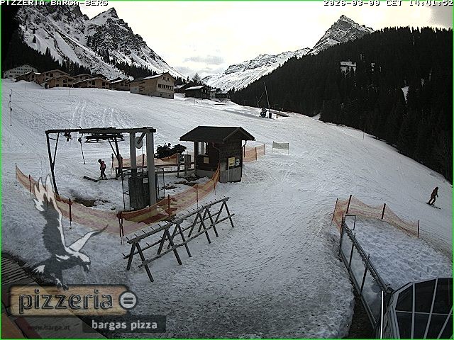 Archiv Foto Webcam Pizzeria Barga in Gargellen, Vorarlberg