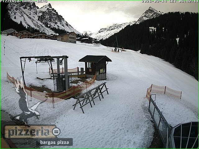 Archiv Foto Webcam Pizzeria Barga in Gargellen, Vorarlberg