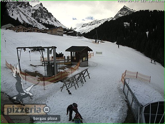 Archiv Foto Webcam Pizzeria Barga in Gargellen, Vorarlberg