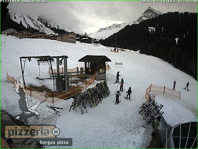 Archiv Foto Webcam Pizzeria Barga in Gargellen, Vorarlberg