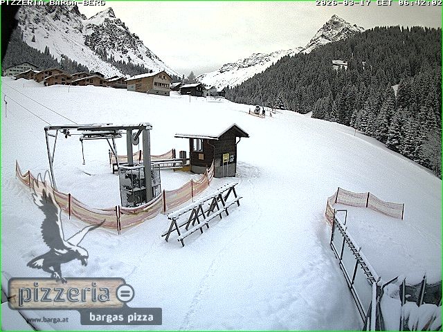 Archiv Foto Webcam Pizzeria Barga in Gargellen, Vorarlberg