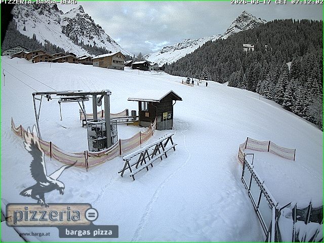 Archiv Foto Webcam Pizzeria Barga in Gargellen, Vorarlberg