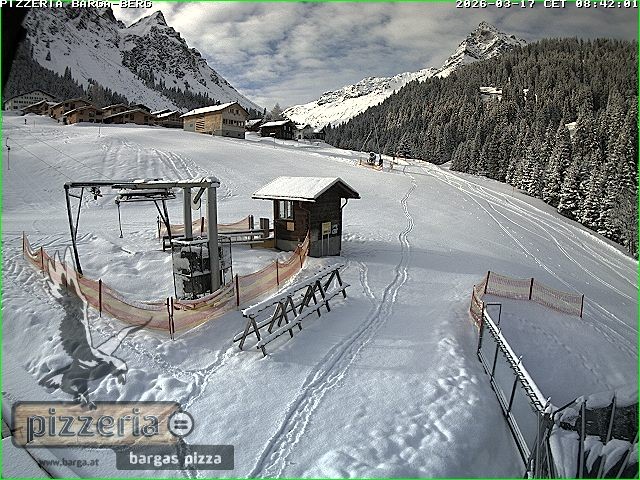 Archiv Foto Webcam Pizzeria Barga in Gargellen, Vorarlberg