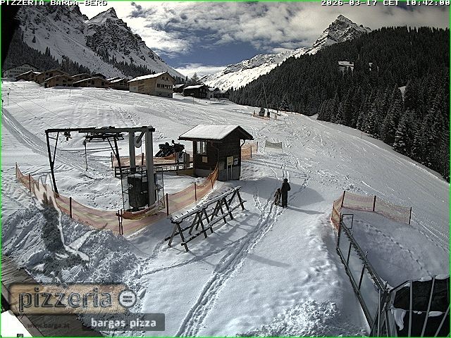 Archiv Foto Webcam Pizzeria Barga in Gargellen, Vorarlberg