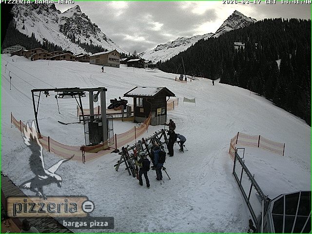 Archiv Foto Webcam Pizzeria Barga in Gargellen, Vorarlberg