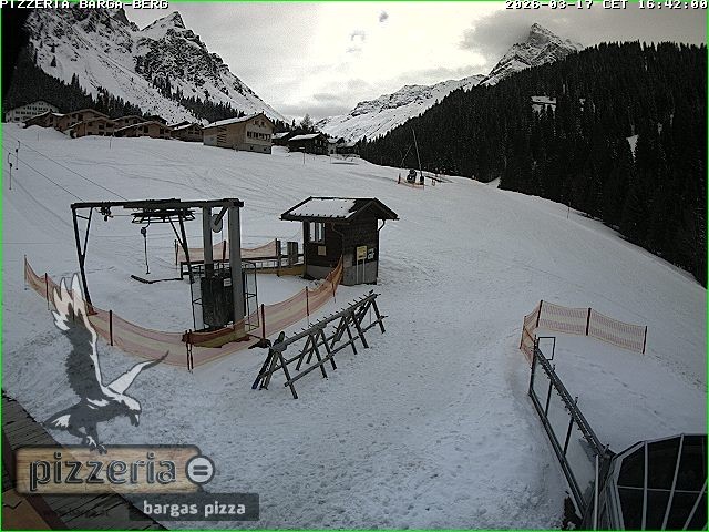 Archiv Foto Webcam Pizzeria Barga in Gargellen, Vorarlberg