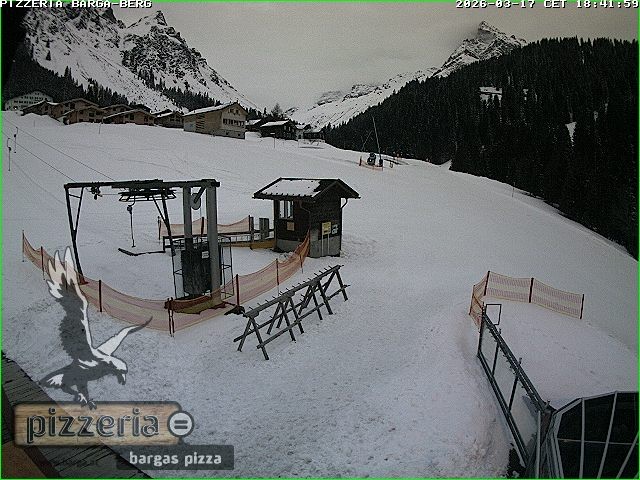 Archiv Foto Webcam Pizzeria Barga in Gargellen, Vorarlberg