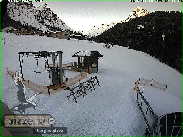 Archiv Foto Webcam Pizzeria Barga in Gargellen, Vorarlberg