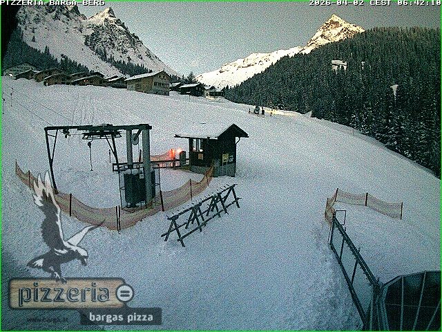 Archiv Foto Webcam Pizzeria Barga in Gargellen, Vorarlberg