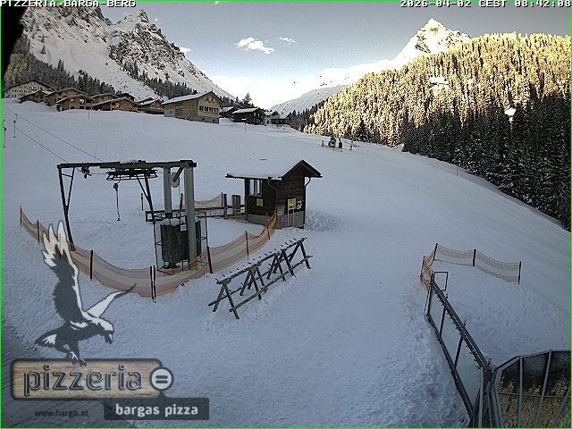 Archiv Foto Webcam Pizzeria Barga in Gargellen, Vorarlberg