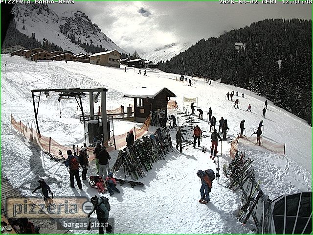 Archiv Foto Webcam Pizzeria Barga in Gargellen, Vorarlberg