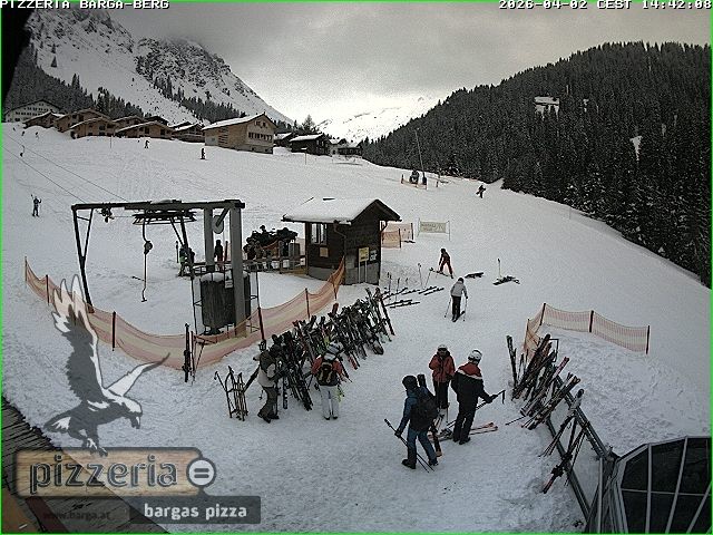 Archiv Foto Webcam Pizzeria Barga in Gargellen, Vorarlberg
