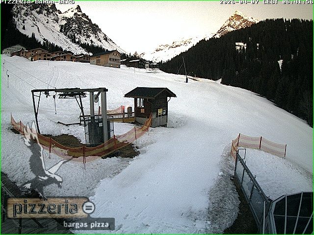 Archiv Foto Webcam Pizzeria Barga in Gargellen, Vorarlberg