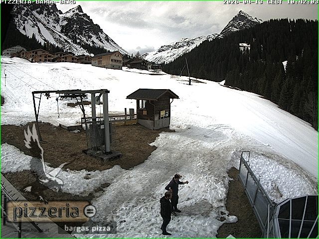 Archived image Webcam restaurant "Pizzeria Barga" in Gargellen, Vorarlberg