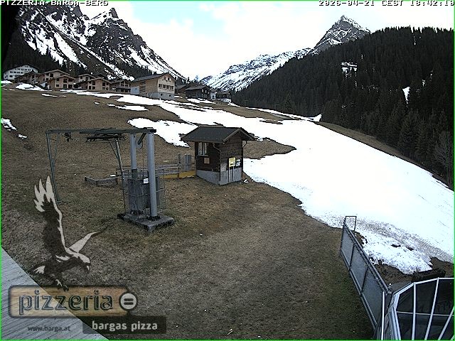 Archiv Foto Webcam Pizzeria Barga in Gargellen, Vorarlberg