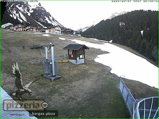 Archiv Foto Webcam Pizzeria Barga in Gargellen, Vorarlberg