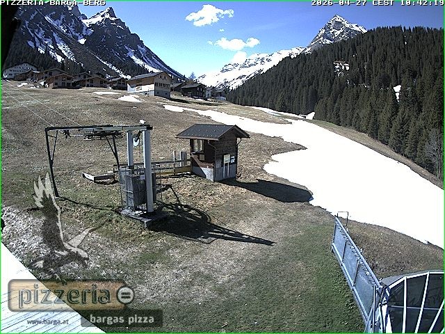Archiv Foto Webcam Pizzeria Barga in Gargellen, Vorarlberg