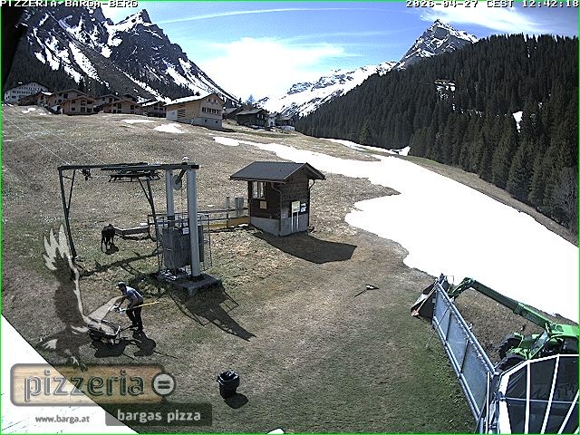 Archiv Foto Webcam Pizzeria Barga in Gargellen, Vorarlberg