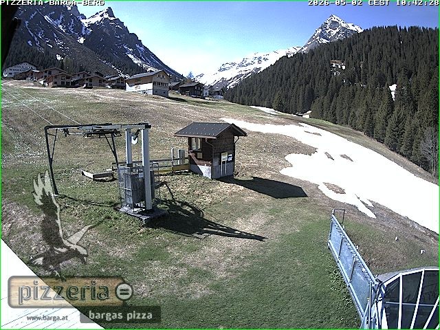 Archiv Foto Webcam Pizzeria Barga in Gargellen, Vorarlberg